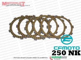 CF Moto 250 NK Debriyaj Balatası Takım 6'LI (2023 Sonrası)